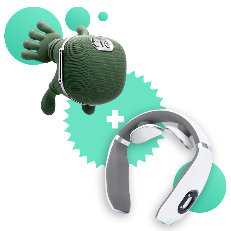 Pack: 1 4D Multi-Zone Massager + 1 Smart Neck Massager