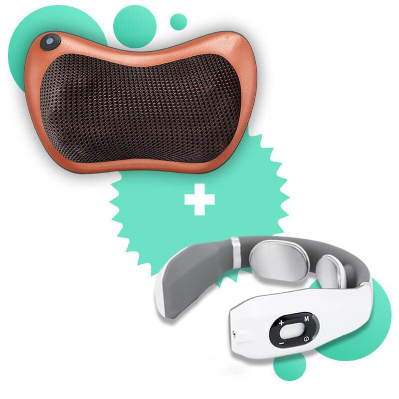 Pack: 1 Massage Cushion + 1 Intelligent Cervical Massager