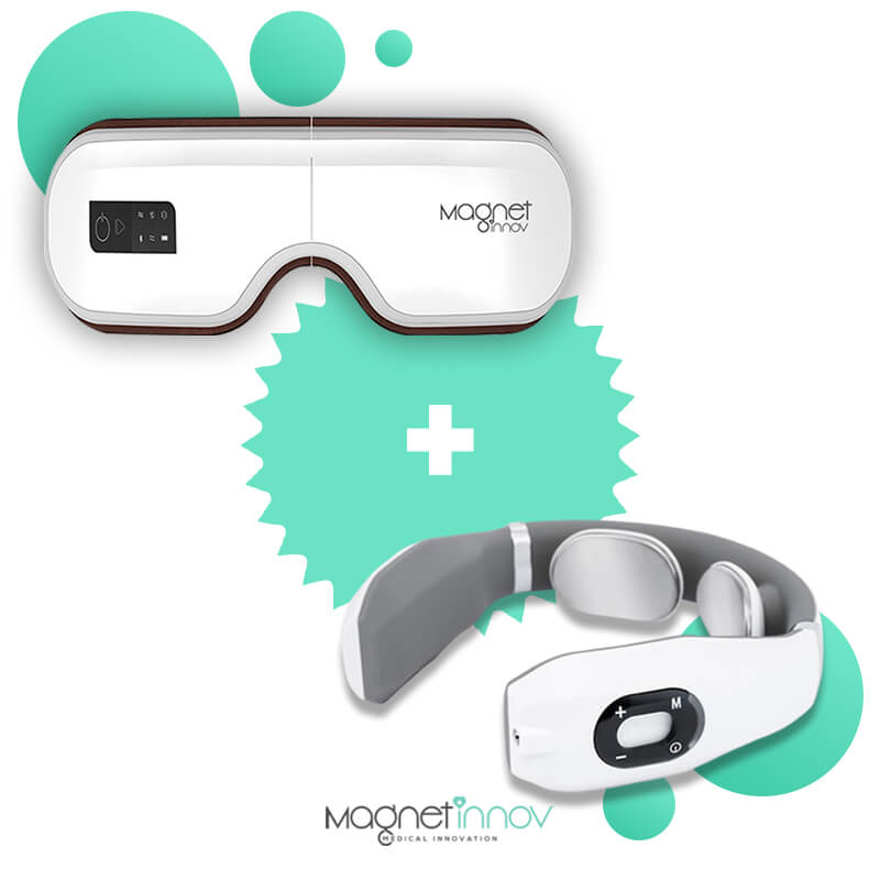 Pakke: 1 Eye Massager 2.0 + 1 Intelligent Cervical Massager