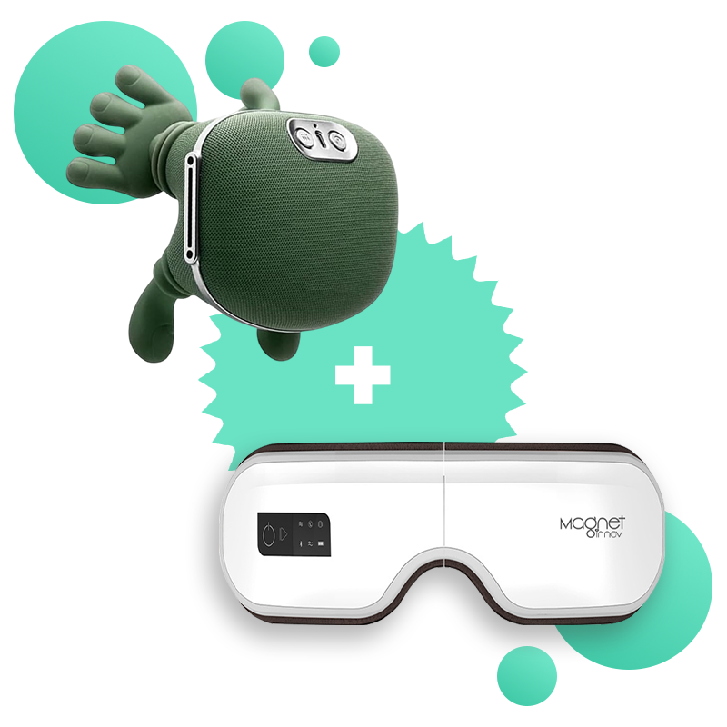 Pack: 1 4D Multi-Zone Massager + 1 2.0 Eye Massager