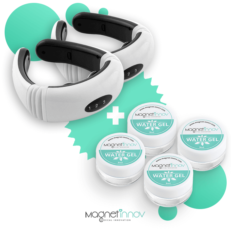 Pack : 2 Masseurs Cervical Thérapeutique + Gel apaisant 4 pcs gel apaisant 