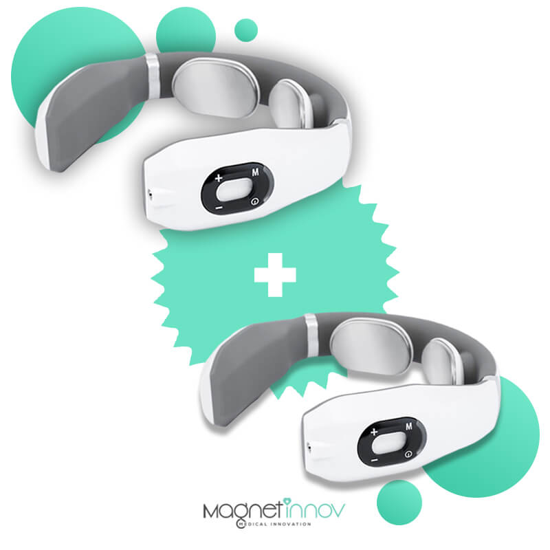 Pack : 2 Masseurs Cervical Intelligents Batterie intégrée 