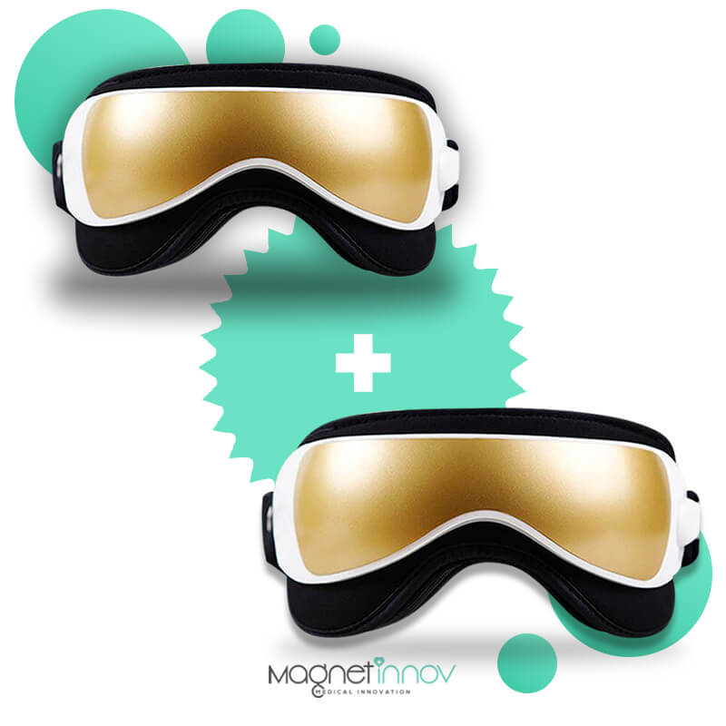 Pack : 2 Masseurs Oculaires Doré 