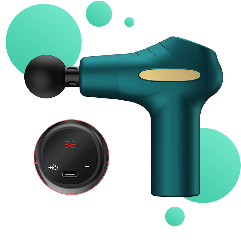 Pistol de masaj împotriva contracturii