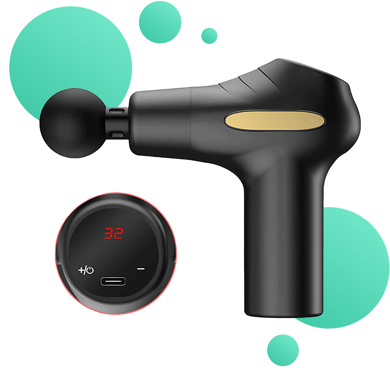 Pistol de masaj împotriva contracturii