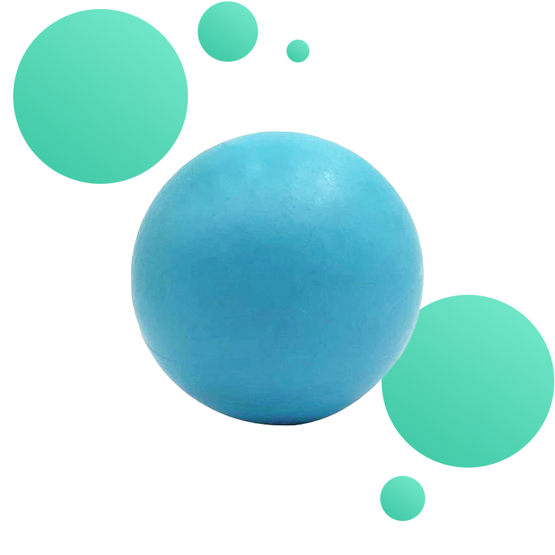 balle de massage pieds noir