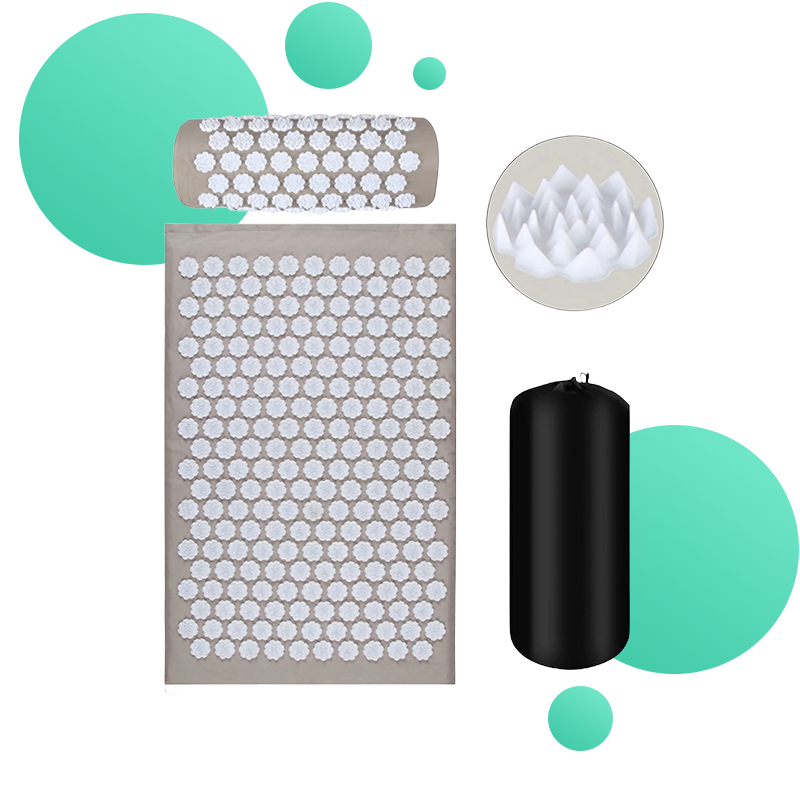 tapis de massage fleurs 