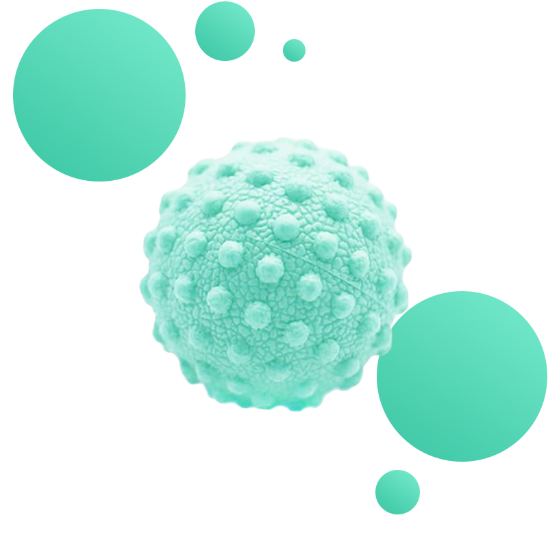 Relaxation massage ball with spikes