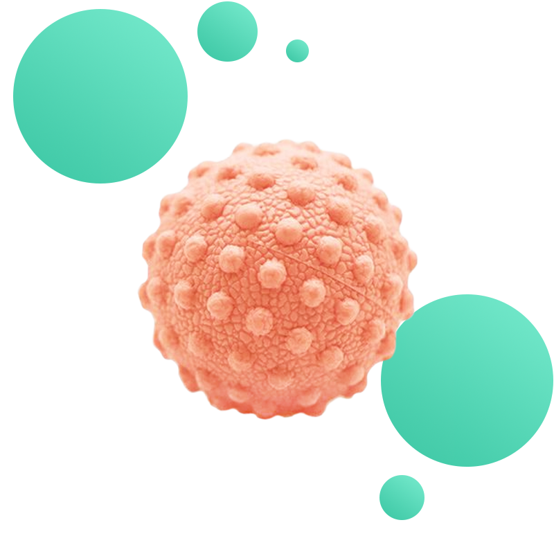 Relaxation massage ball with spikes