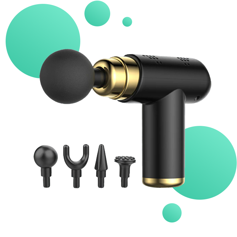 pistolet de massage musculaire professionnel gris