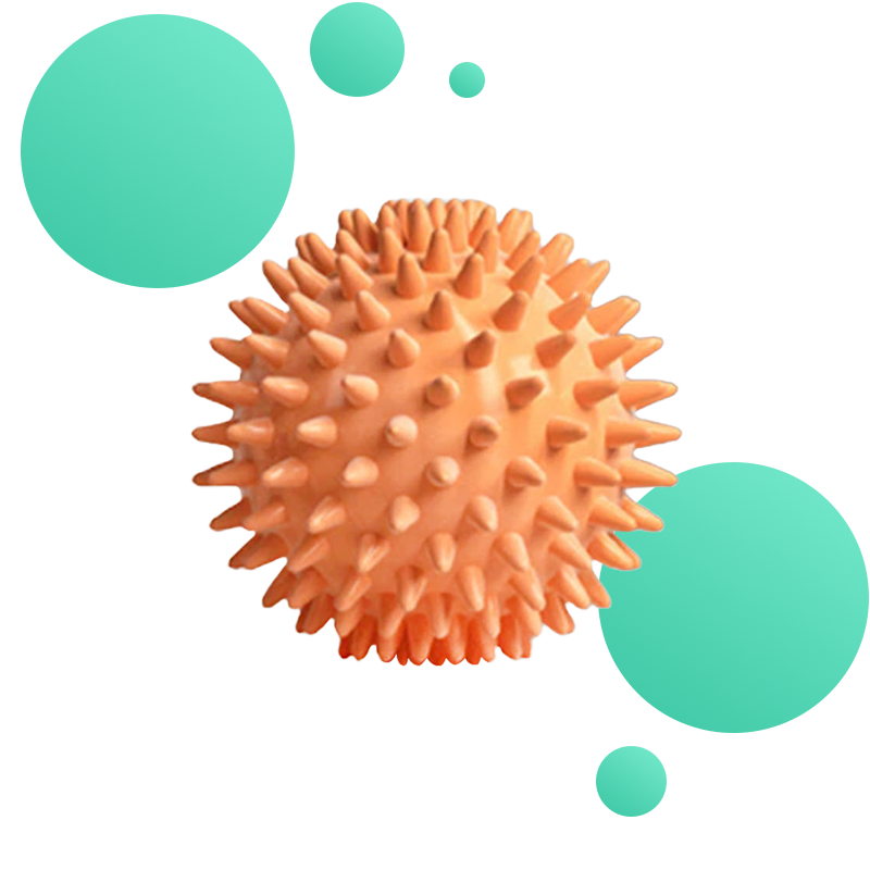 Massage ball with spikes