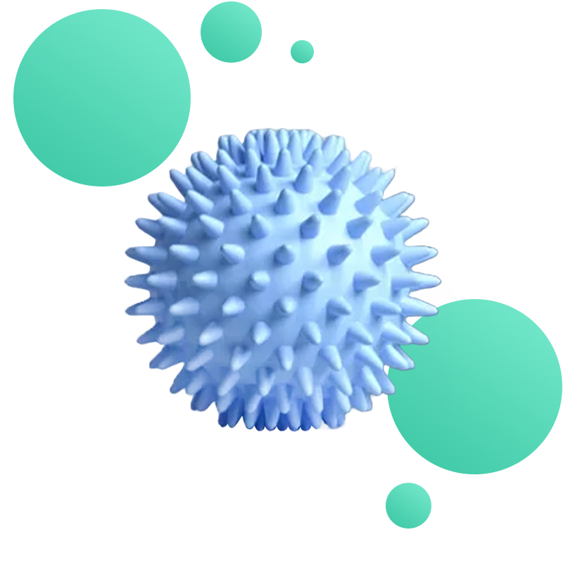 Massage ball with spikes