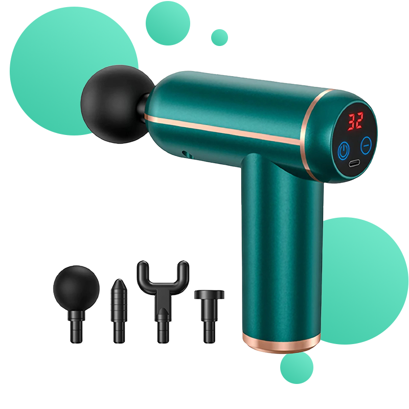 pistolet de massage relaxant rouge