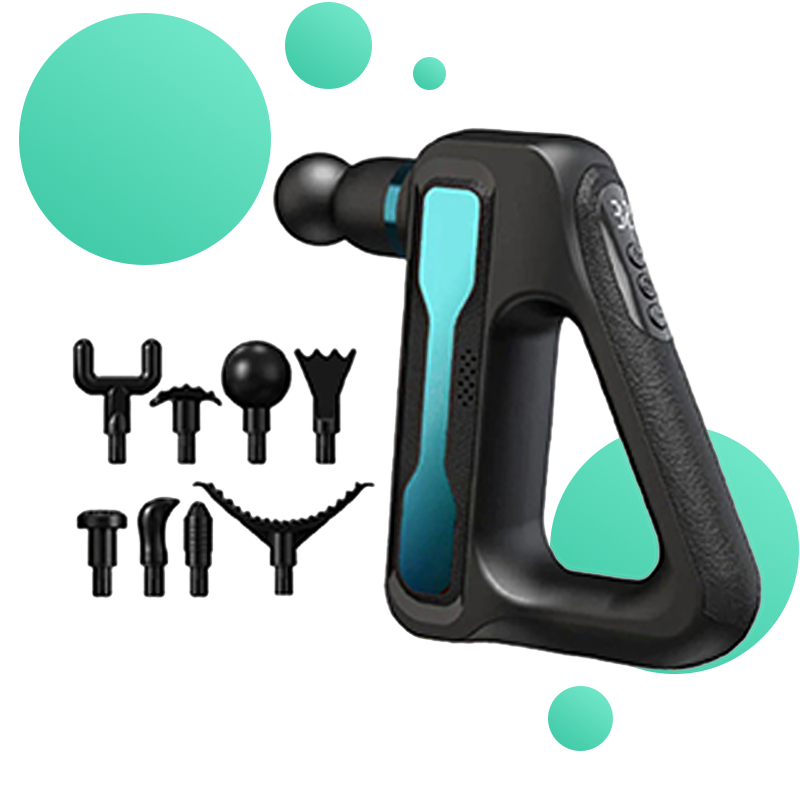 pistolet de massage pour le dos jaune