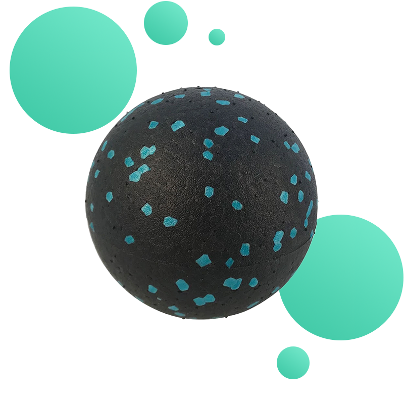 balle de massage pied rouge