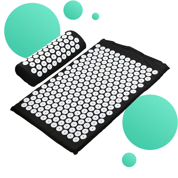 Tapis De Massage Acupression & Oreiller Yoga - En Fibre De Coco Et Lin, Relaxant