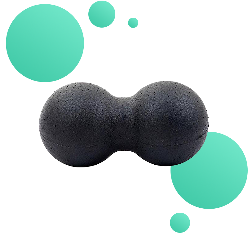 balle de massage epaule bleu