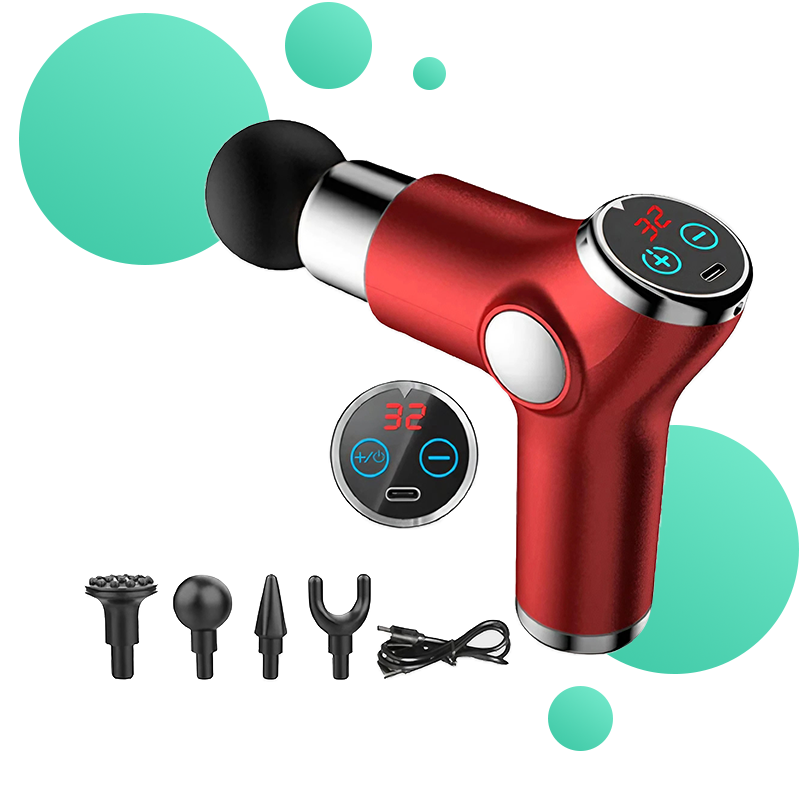 Pistol de masaj electric LCD