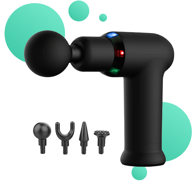 pistolet de massage chauffant rose