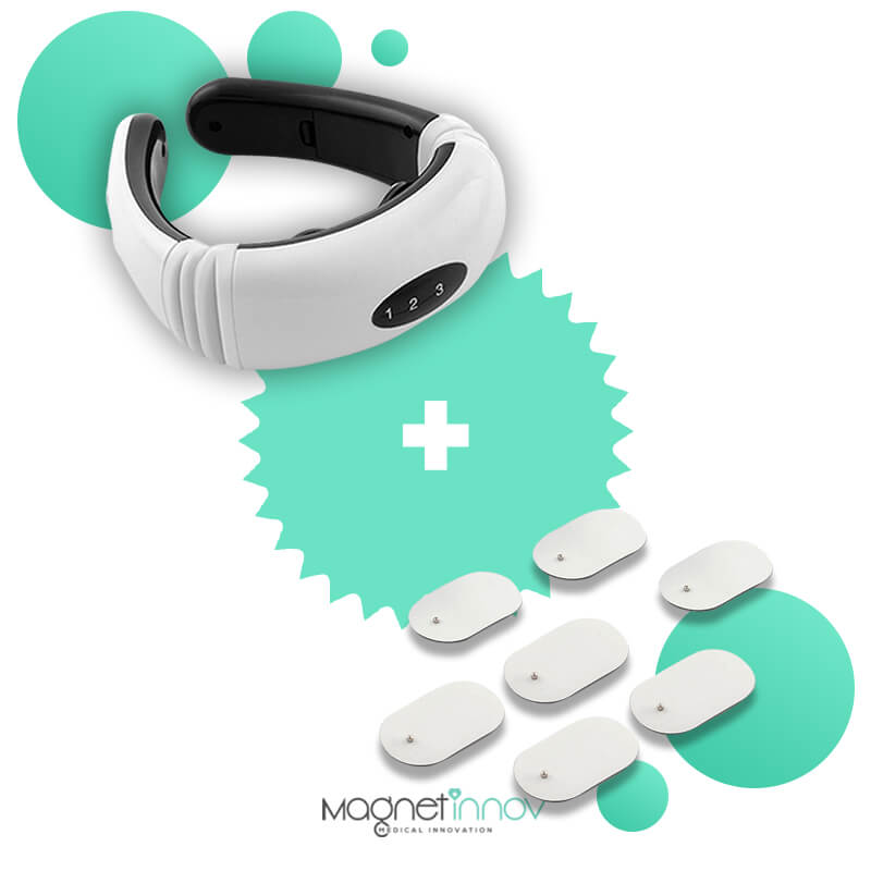 Pack : 1 Masseur Cervical Thérapeutique + 10 Patchs 