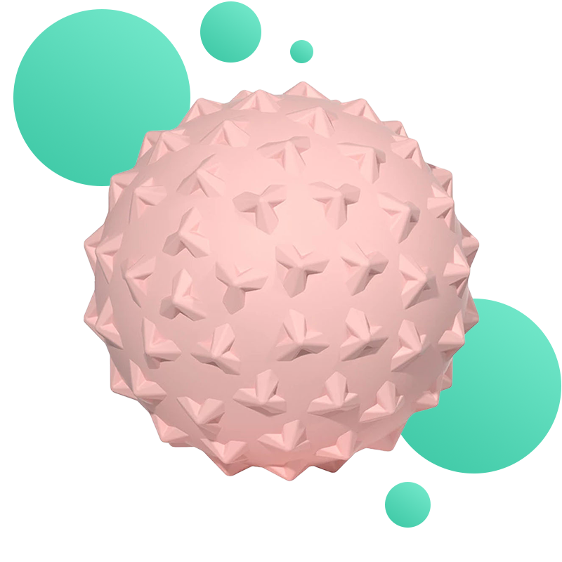 balles de massage yoga bleu