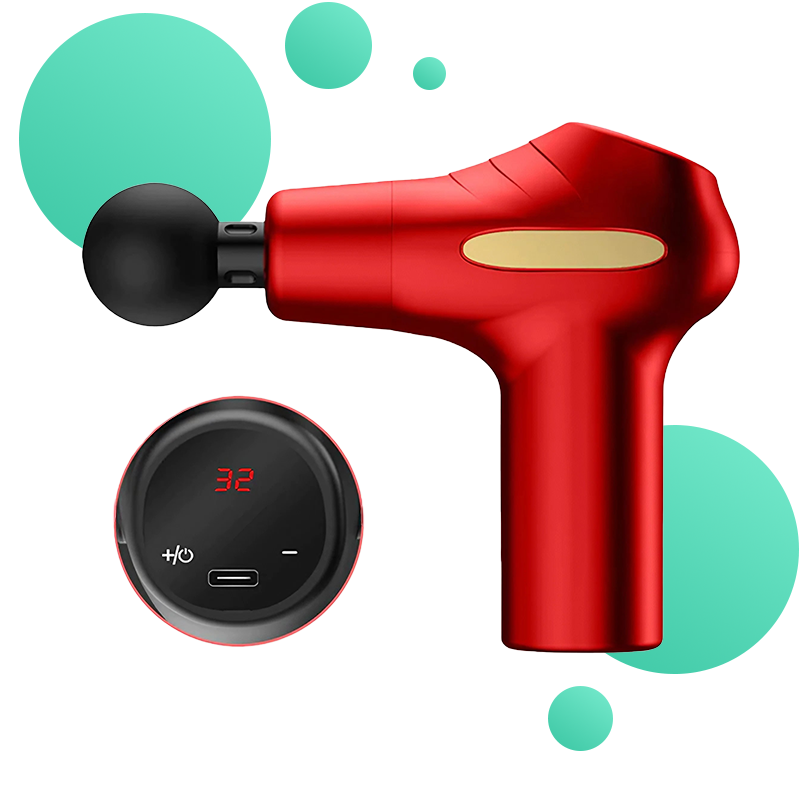 pistolet de massage contracture vert