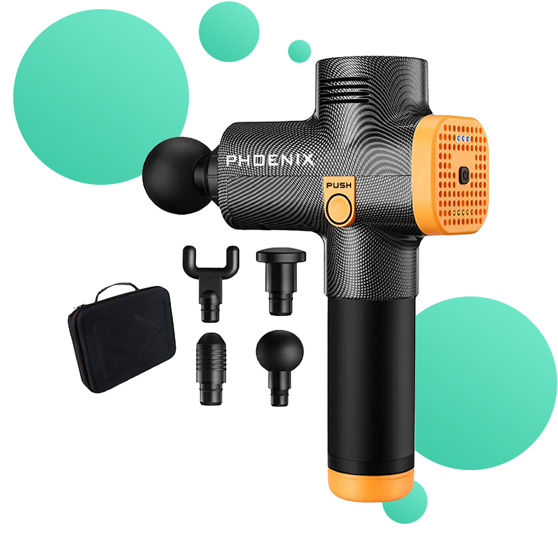 pistolet massage mal de dos blanc