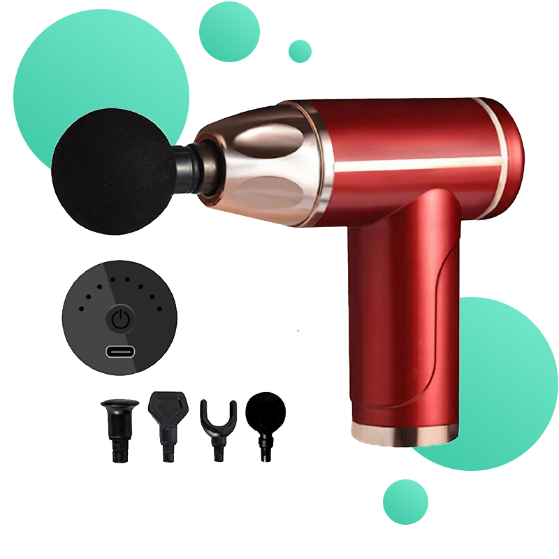 kine pistolet de massage gris