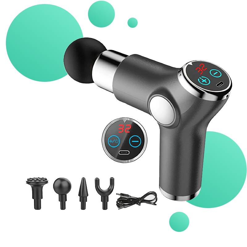 Pistol de masaj electric LCD