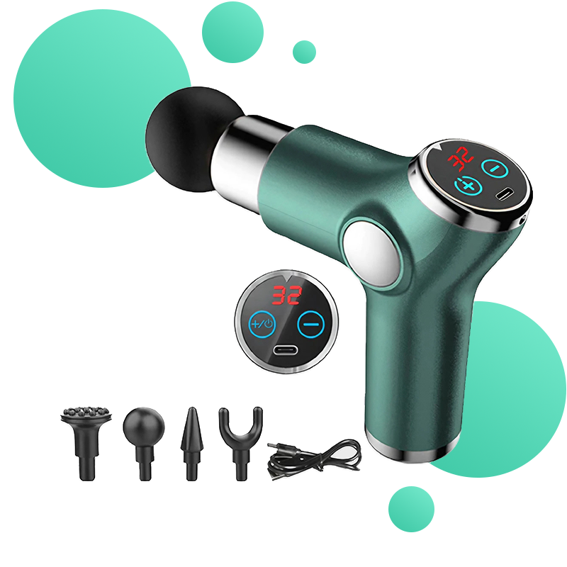 Pistol de masaj electric LCD