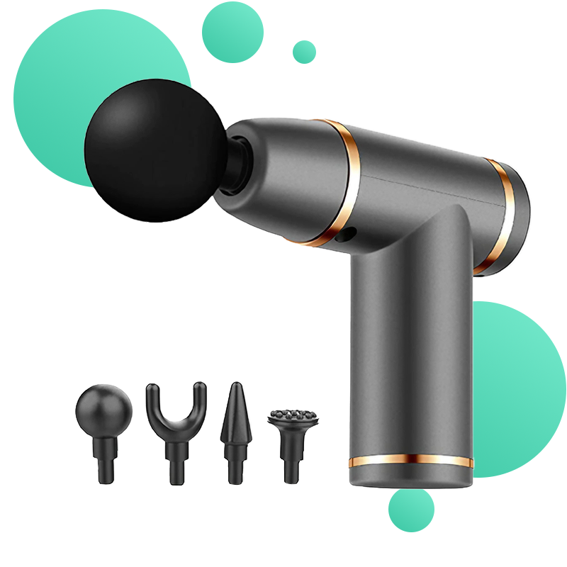 pistolet de massage ventre rouge