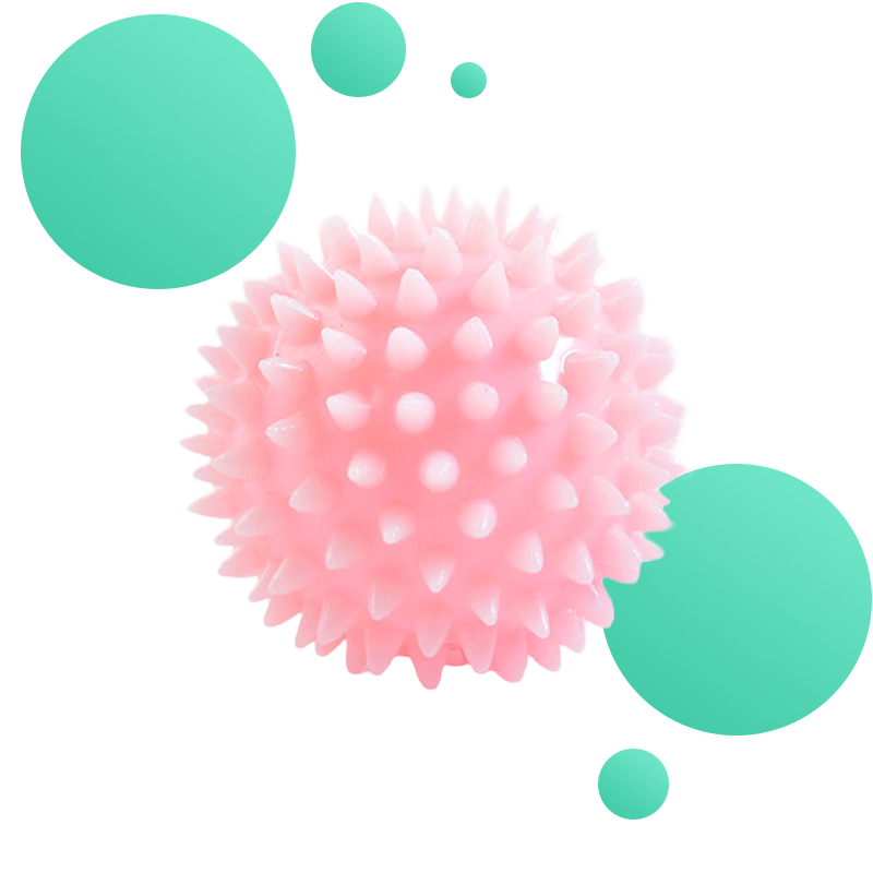 balle de massage picots jaune